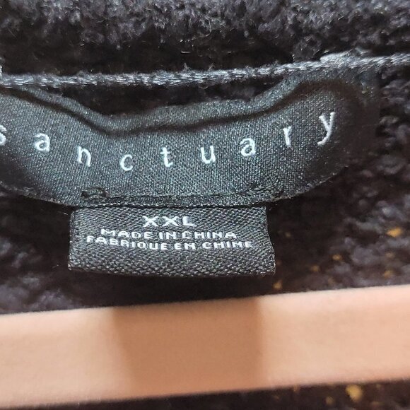 SANCTUARY Black chunky oversized button down sweater - XXL - Picture 2 of 3